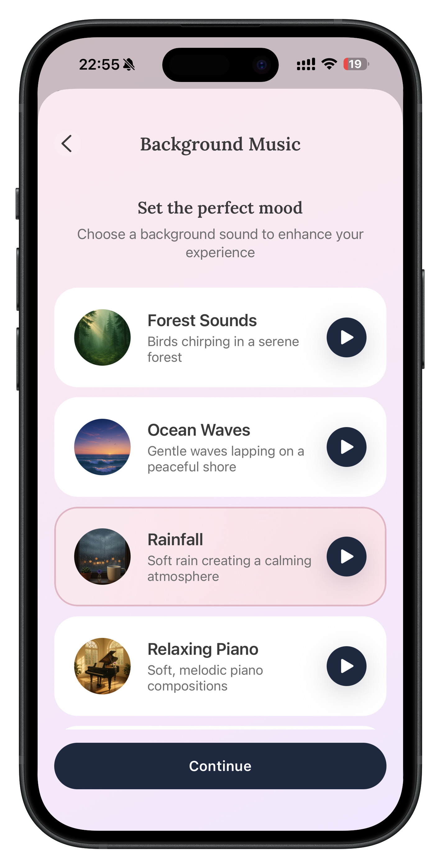 Background soundscapes